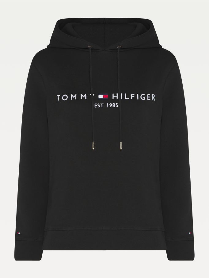 Womens Essential Fleece Logo Hoody