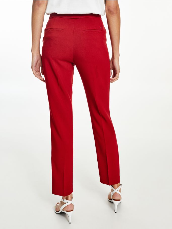Slim Fit Viscose Trousers