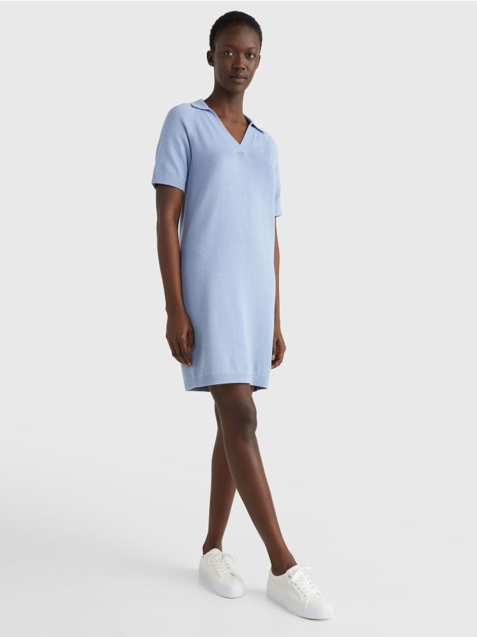 Organic Cotton Polo Neck Dress | Tommy Hilfiger®