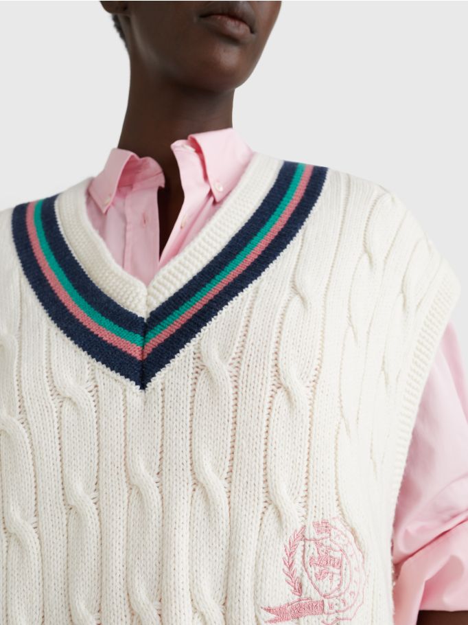 Tommy icons chunky sweater outlet