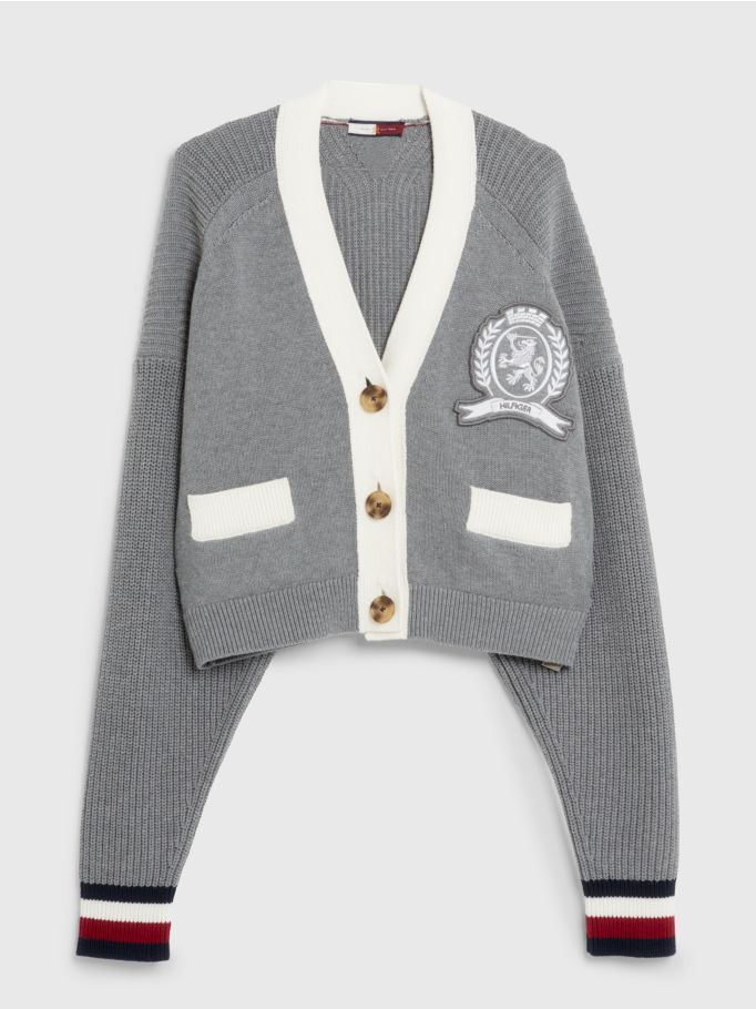 Tommy hilfiger letterman sweater on sale