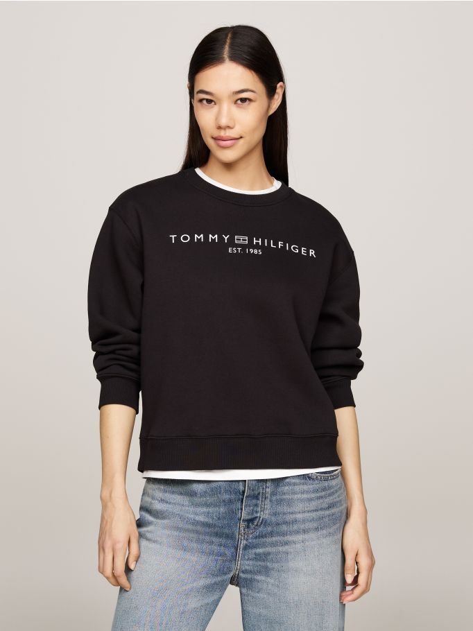 Crew Neck Logo Sweatshirt Tommy Hilfiger