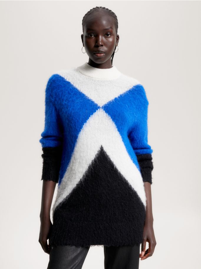 Tommy colour block jumper cheap