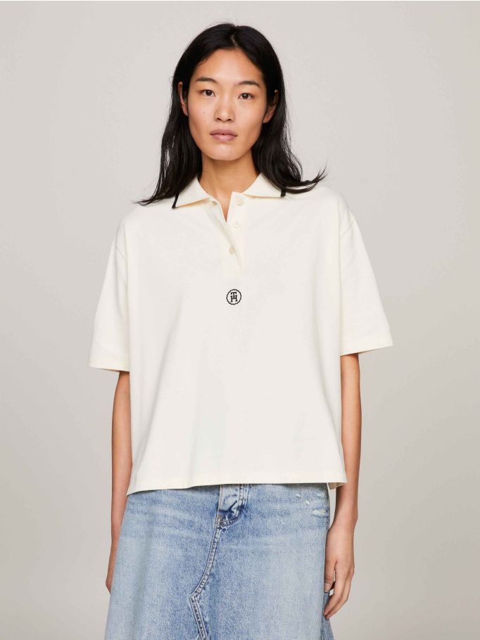 Varsity TH Monogram Relaxed Polo Tommy Hilfiger