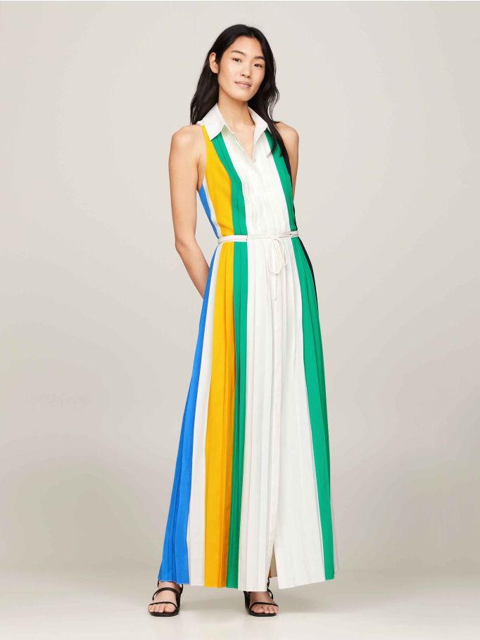 Tommy hilfiger fancy pleated dress on sale
