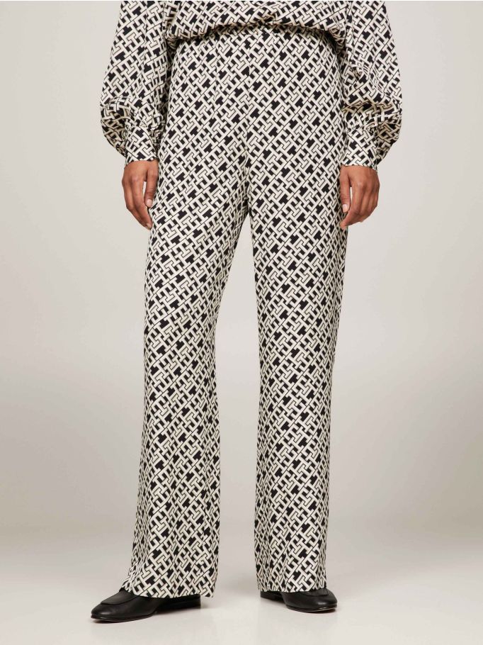 Pull-On TH Monogram Relaxed Trousers | Tommy Hilfiger 