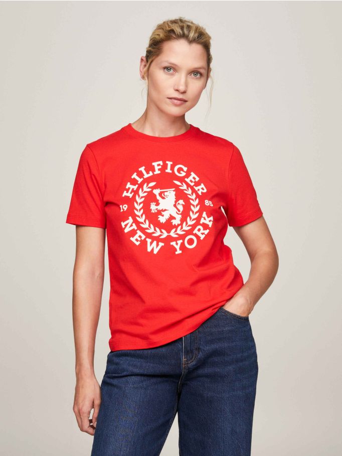 Tommy jeans crest t shirt outlet