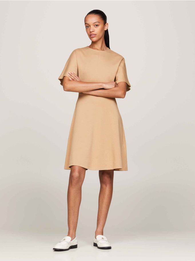Interlock Fit and Flare Dress