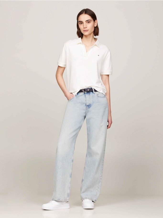 Open Placket Relaxed Polo