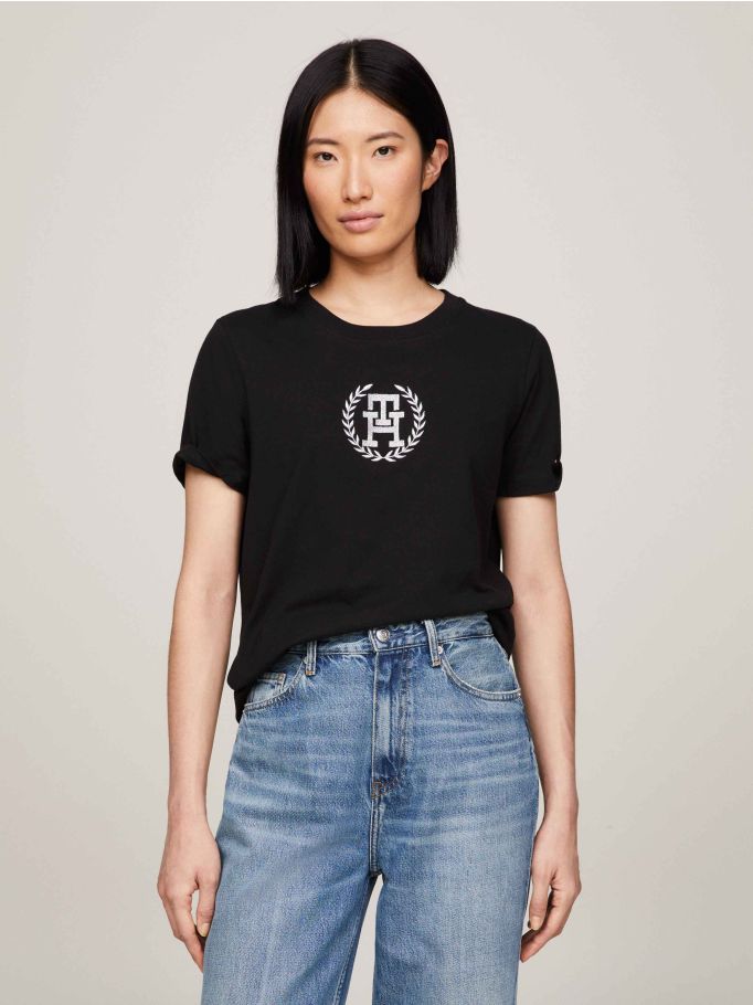 TH Monogram Crew Neck T-Shirt