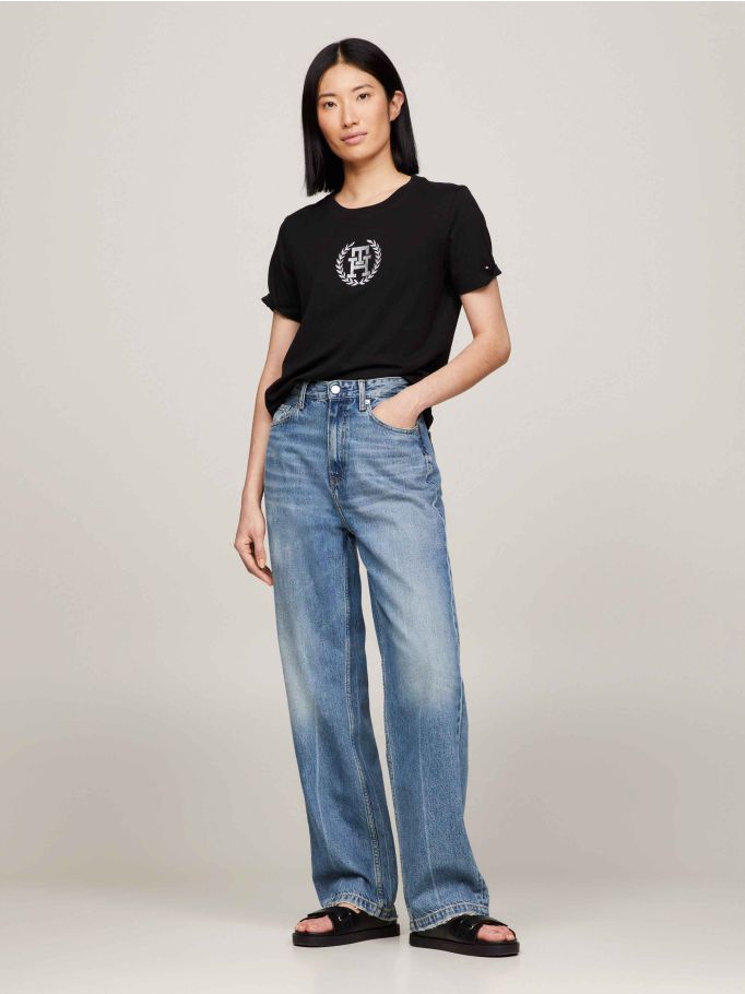TH Monogram Crew Neck T Shirt Tommy Hilfiger