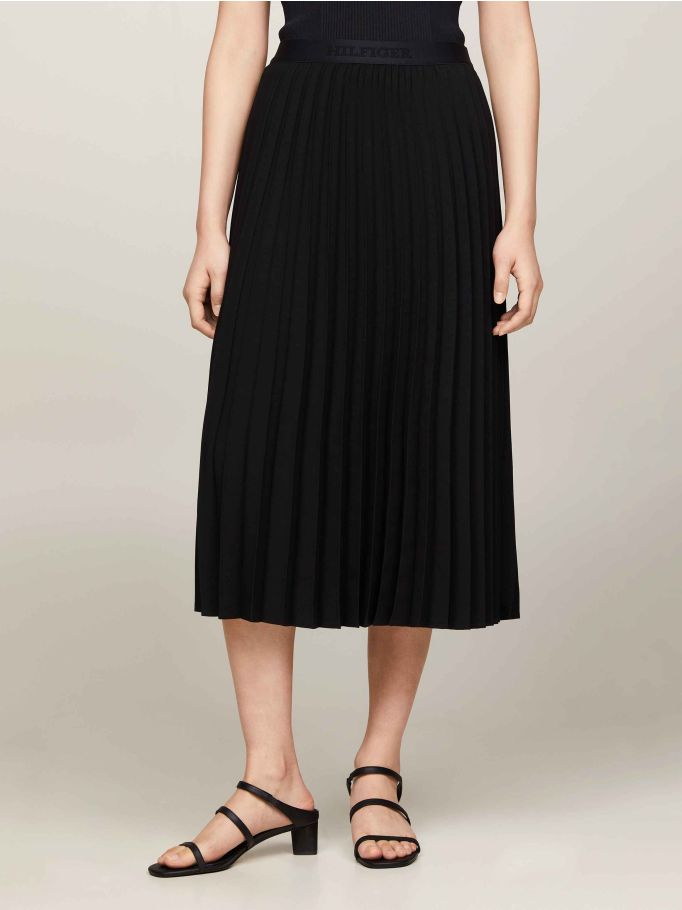 Tommy jeans midi cheap pleated skirt