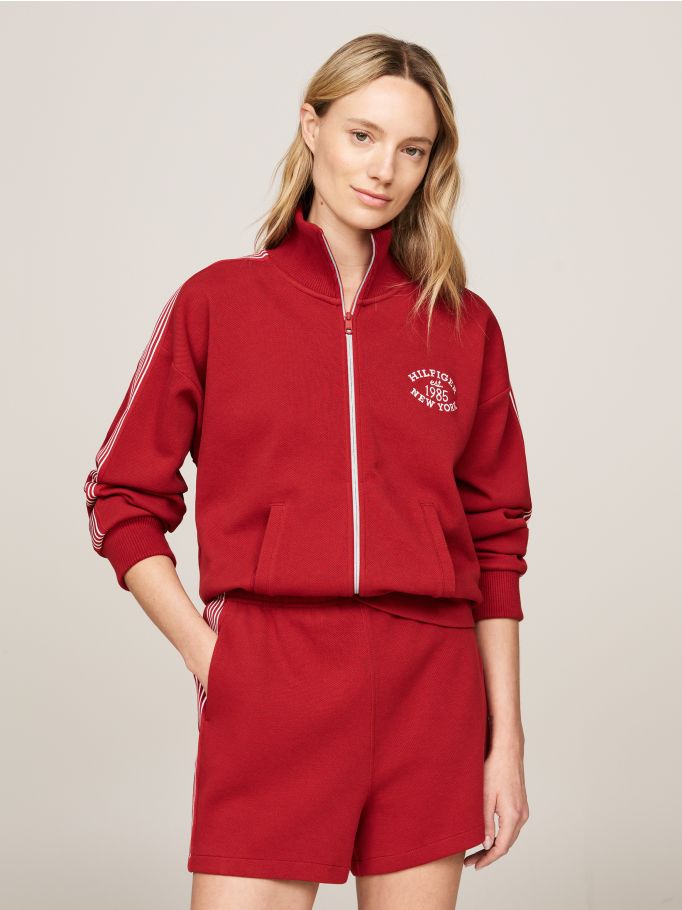 Sport Varsity Zip Thru Track Jacket Tommy Hilfiger