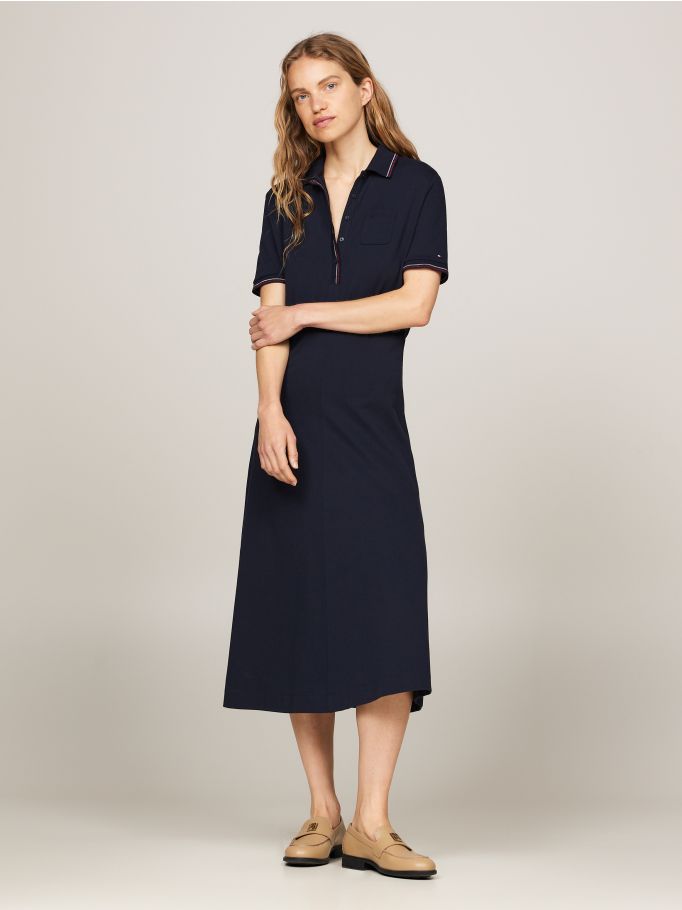 Knee length polo dress sales