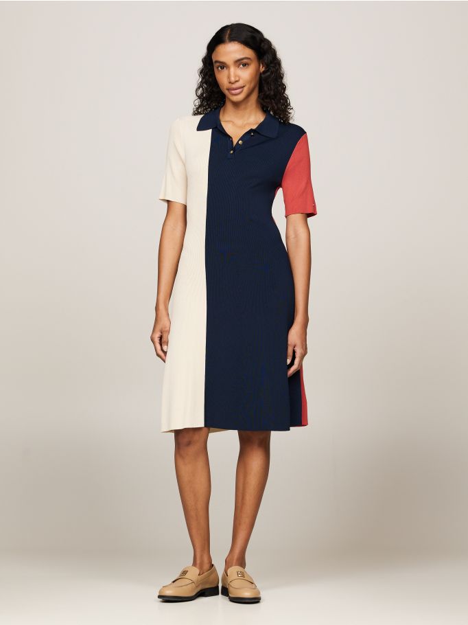 Knee length polo dress hot sale