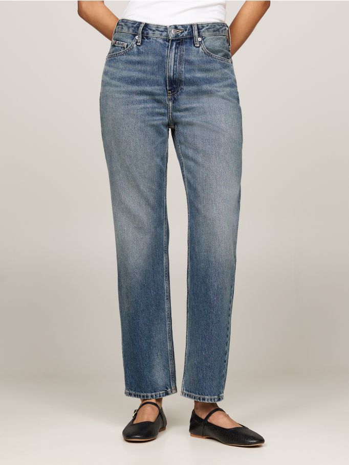 Straight leg ankle jeans on sale