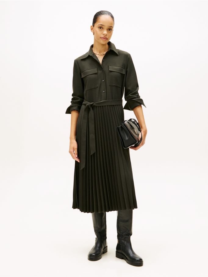 knee length dresses for ladies Tommy Hilfiger Lana Midi Shirt Dress