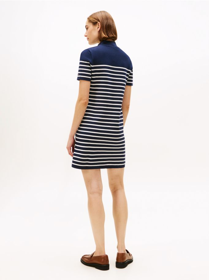 Refined Jersey Mock Neck Mini Jumper Dress | Tommy Hilfiger