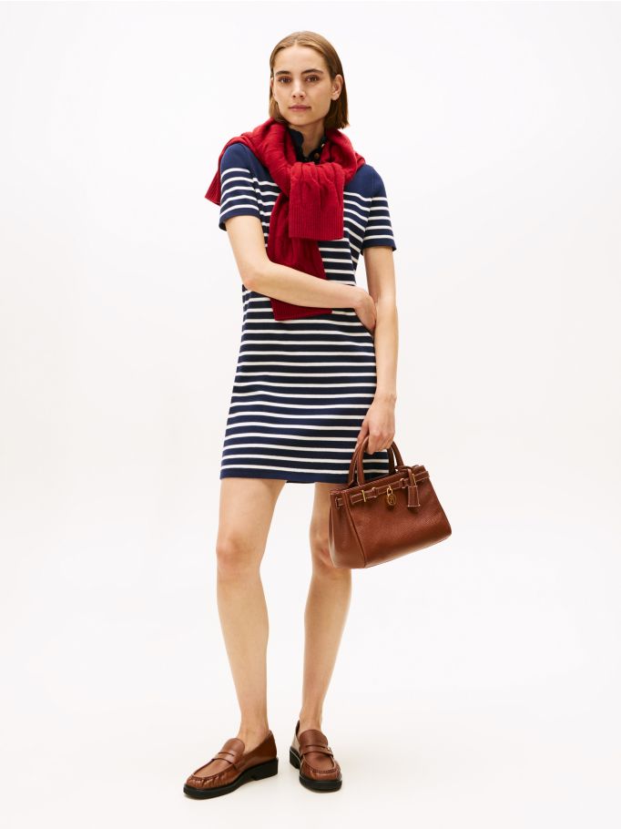 Refined Jersey Mock Neck Mini Jumper Dress | Tommy Hilfiger