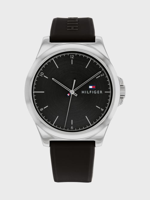Tommy hilfiger black chain watches cheap