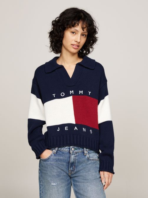 Ladies tommy sweatshirt hotsell