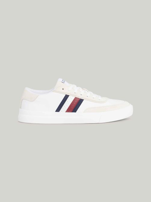 Mens fashion white tommy hilfiger shoes