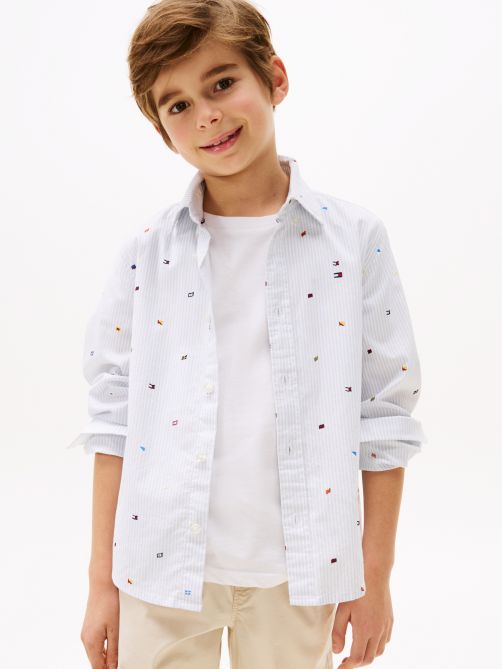 Shirts for Boys | Boys' Cotton Shirts | Tommy Hilfiger® Saudi