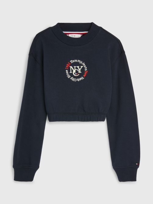 discount 69% Tommy Hilfiger sweatshirt KIDS FASHION Jumpers & Sweatshirts Hoodie Gray/White/Navy Blue/Red 104                  EU 
