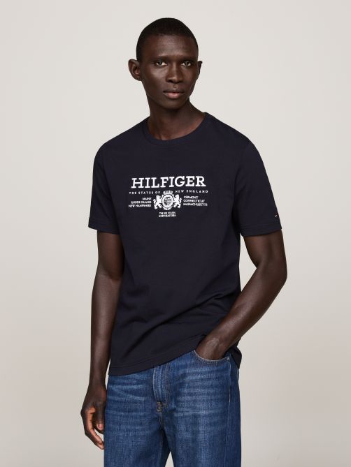 Navy tommy hilfiger shirt online