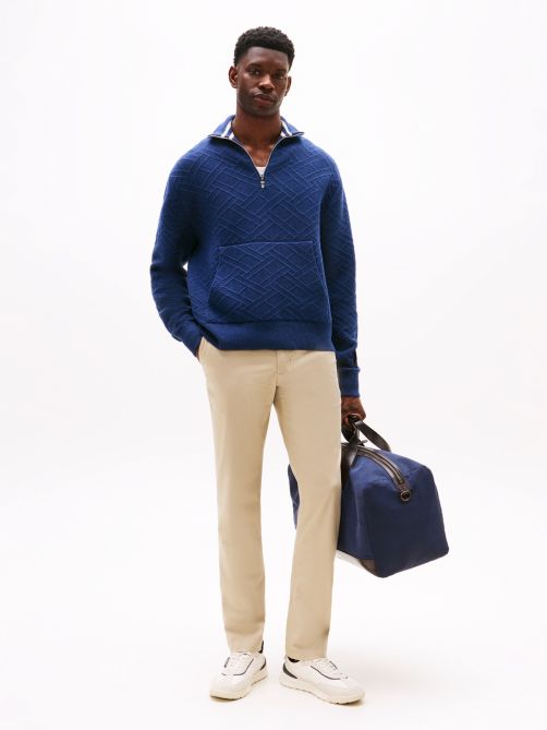 Denton Print Straight Leg Chinos