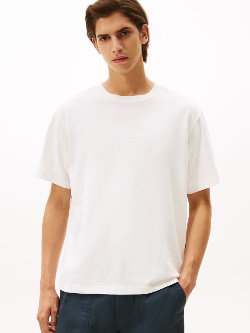 Varsity Textured Crest Embroidery T-Shirt