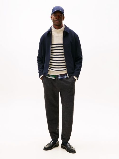 Varsity Crest Embroidery Relaxed Joggers