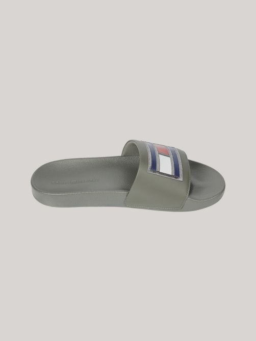 Tommy hilfiger slides grey cheap