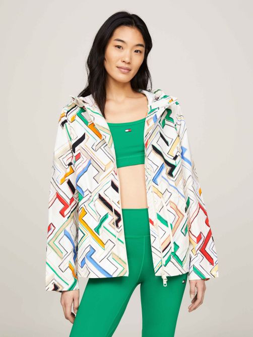 Multi coloured jacket womens top