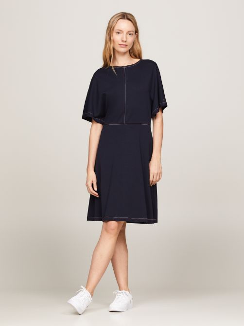 Navy tommy hilfiger dress store
