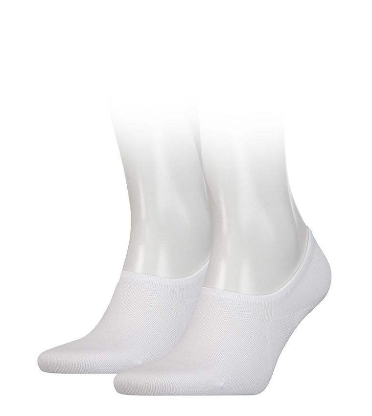 Men's Invisible Socks - 2-PACKS in 300 WHITE | Tommy Hilfiger UAE