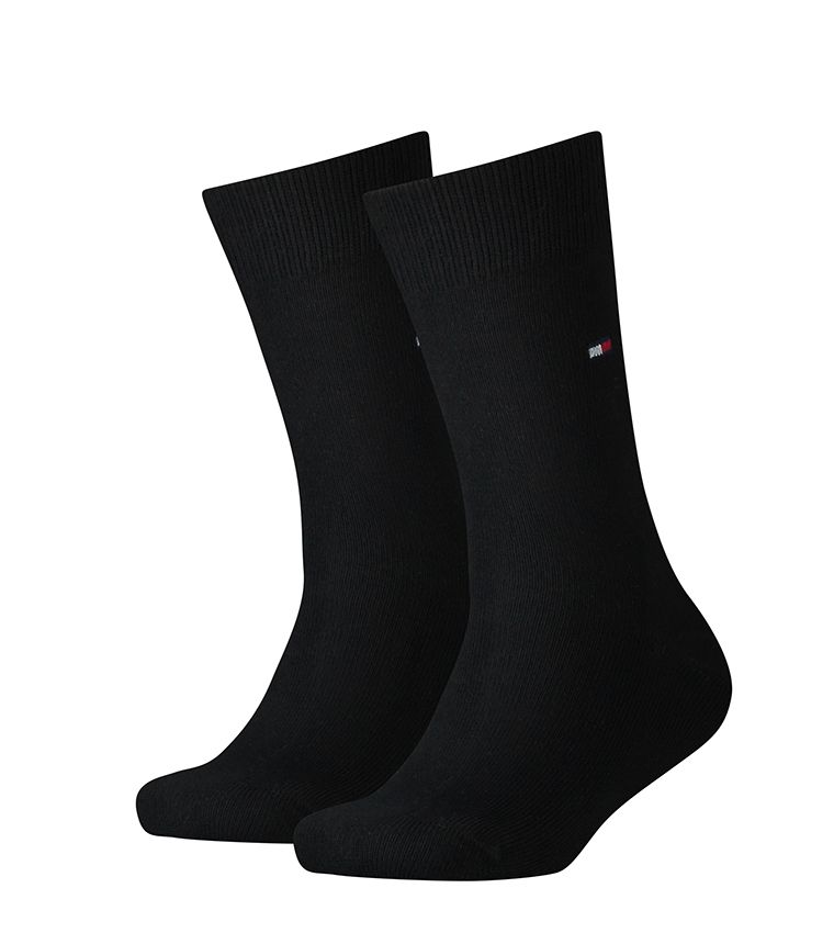 Girl, Boy's Classic Socks - 2-PACKS in 200 BLACK | Tommy Hilfiger UAE