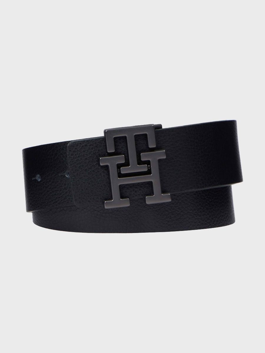 Reversible Monogram Plaque Leather Belt | Tommy Hilfiger