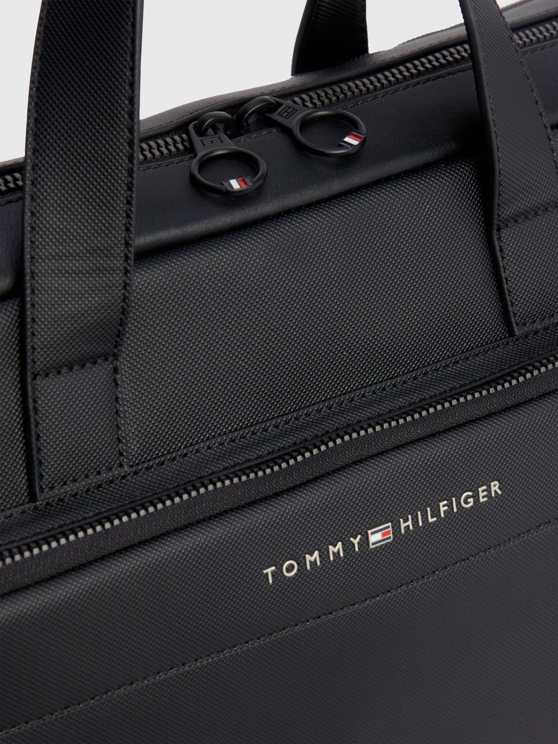 Pique Textured Slim Laptop Bag | Tommy Hilfiger