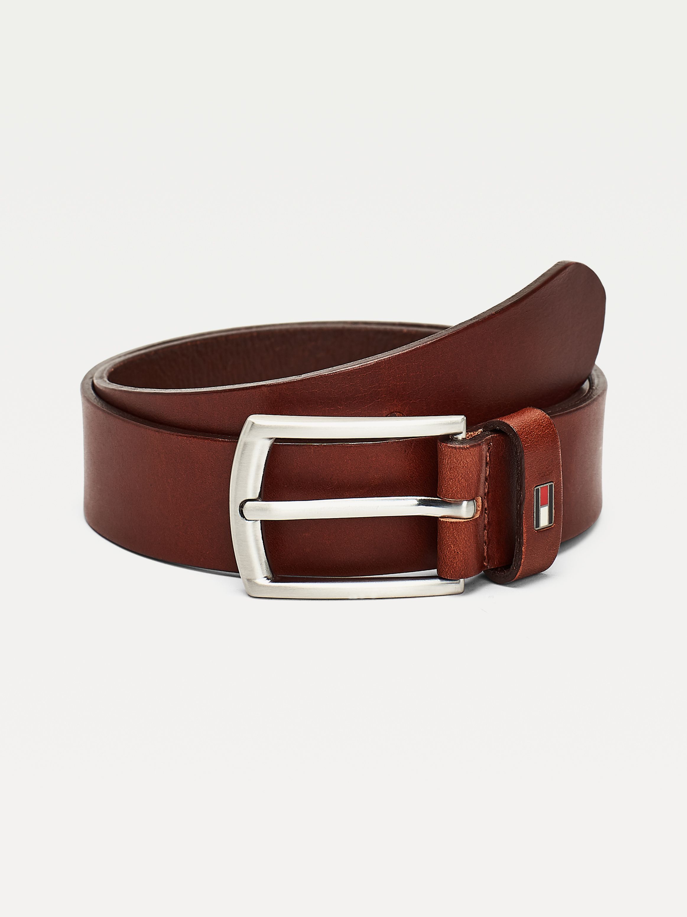 Kids' Leather Belt in Brown | Tommy Hilfiger KW