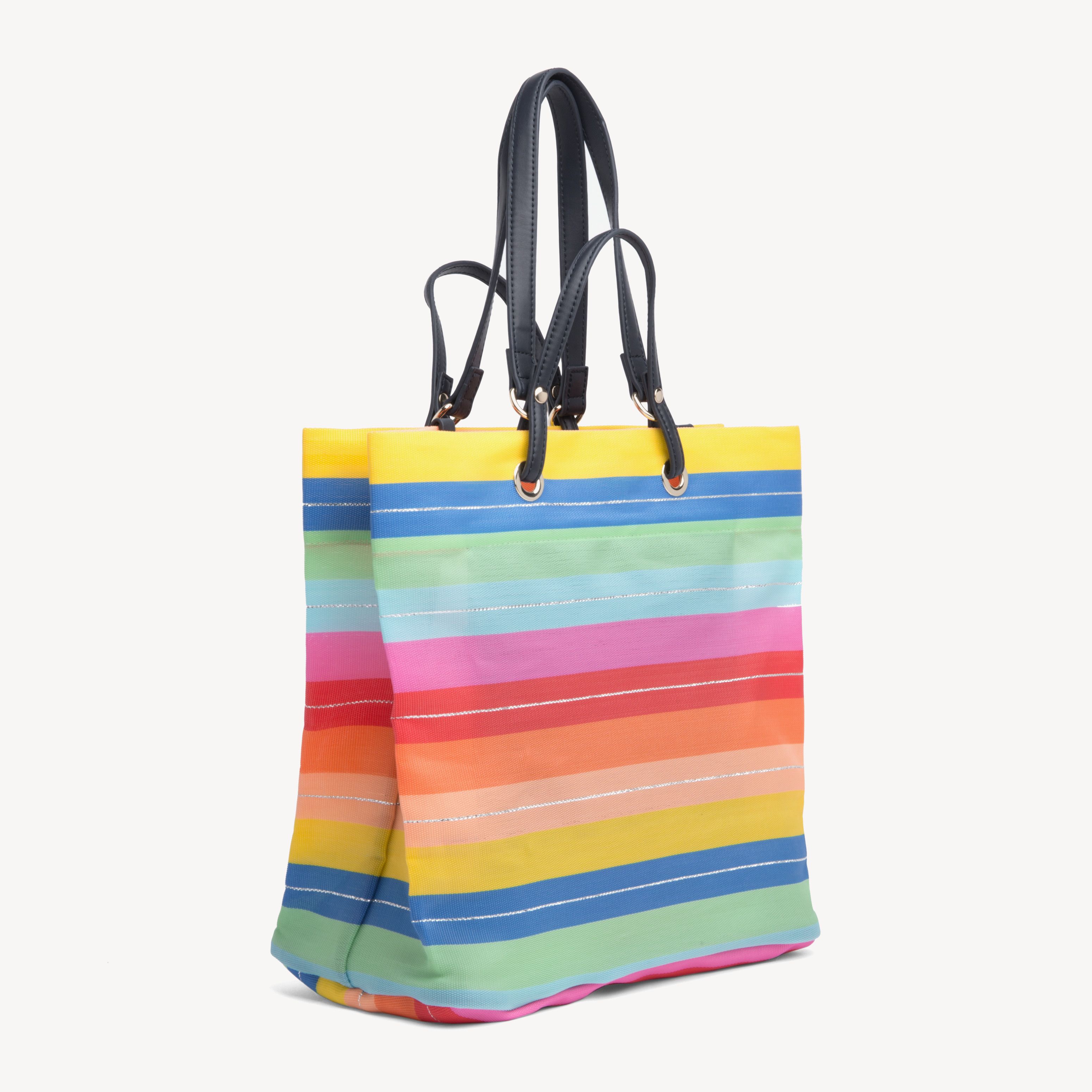 tommy hilfiger striped tote bag