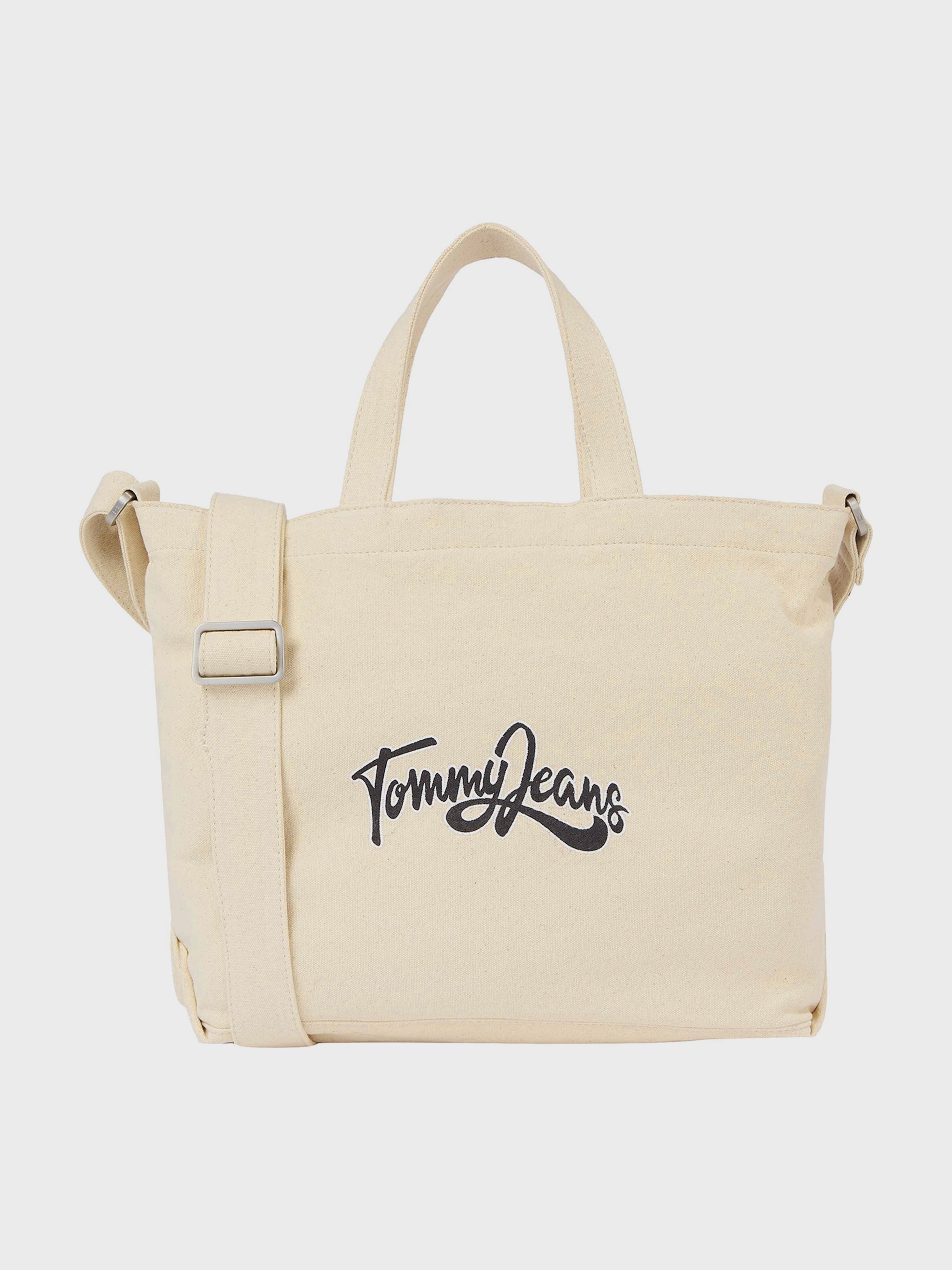 Logo Print Canvas Mini Tote Bag| Tommy Jeans