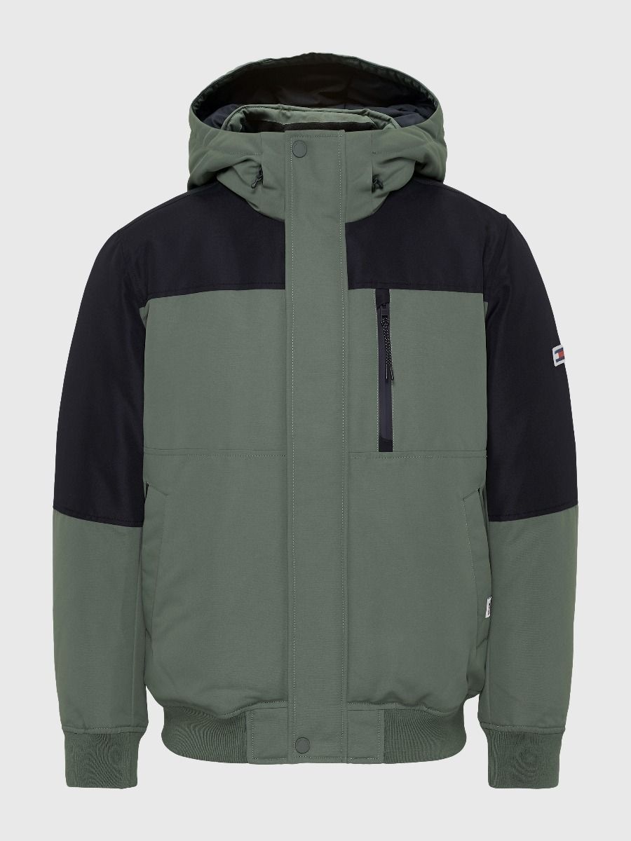 Tech Colour-Blocked Padded Bomber Jacket | Tommy Hilfiger