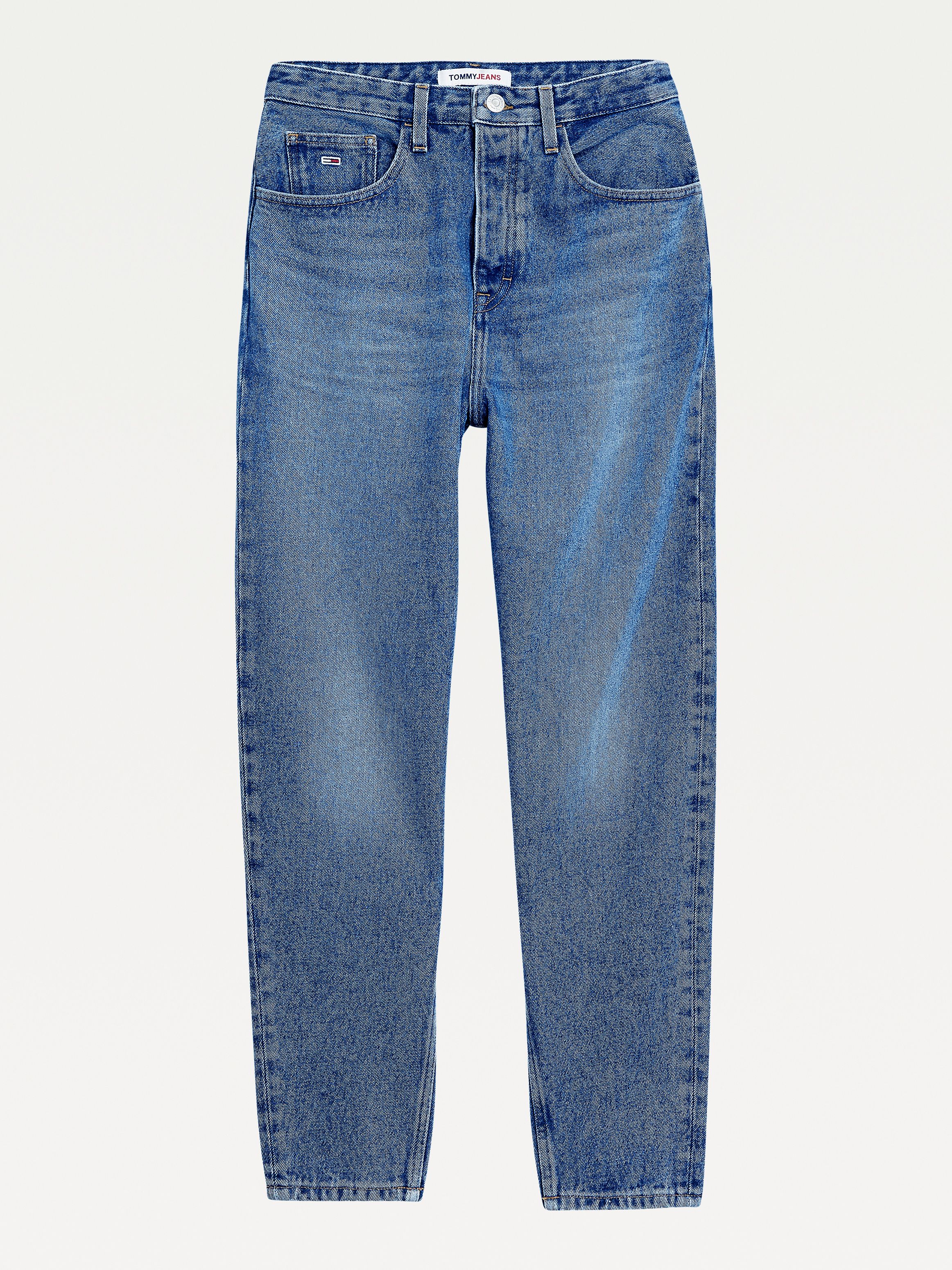 tommy jeans high rise tapered mom jeans