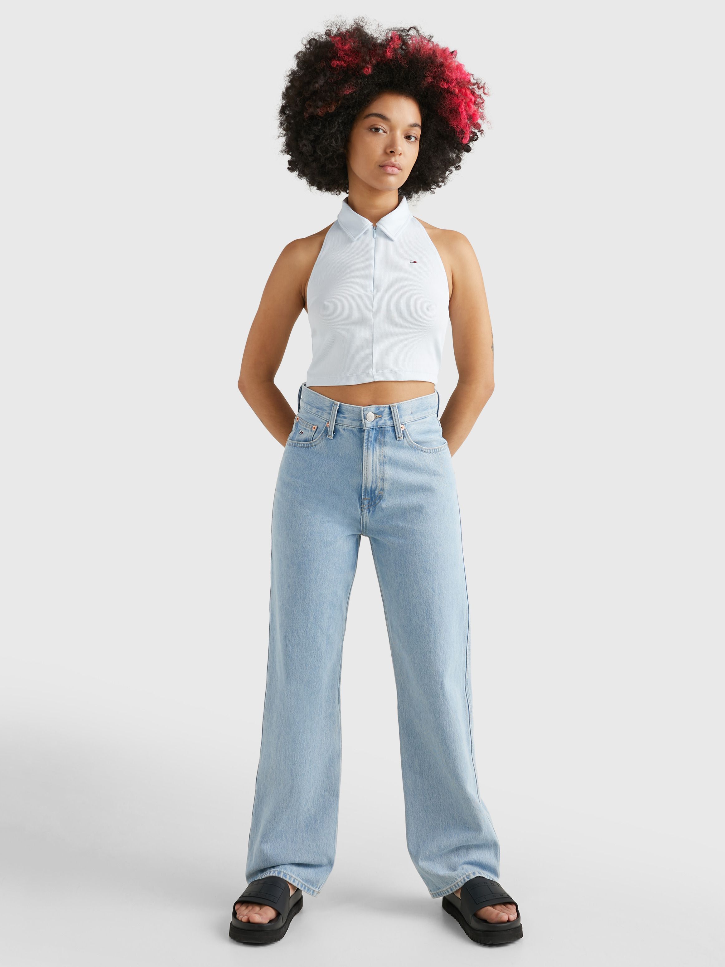 Betsy Mid Rise Wide Leg Jeans | Tommy Hilfiger® UAE