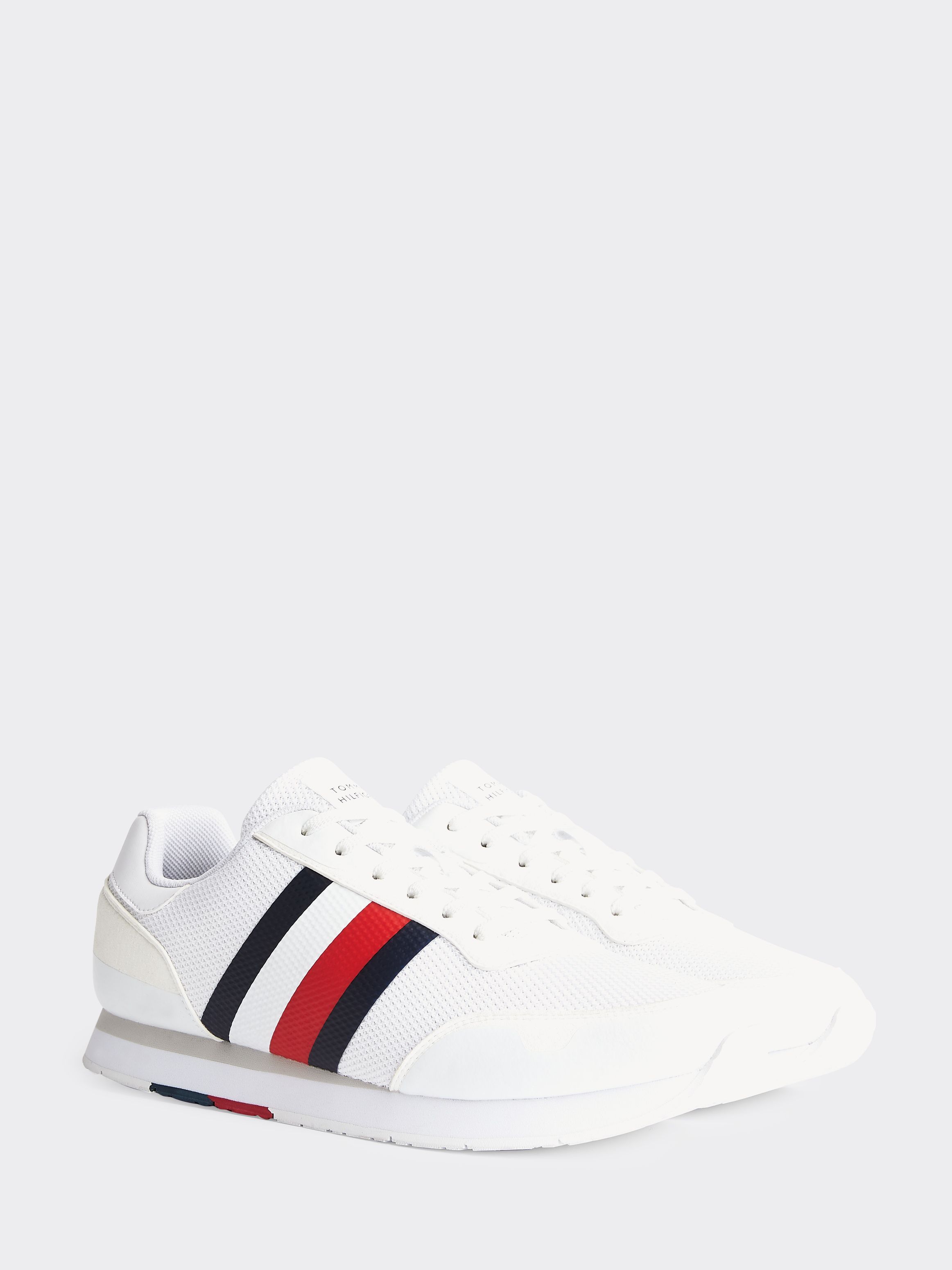 tommy hilfiger mixed texture trainers