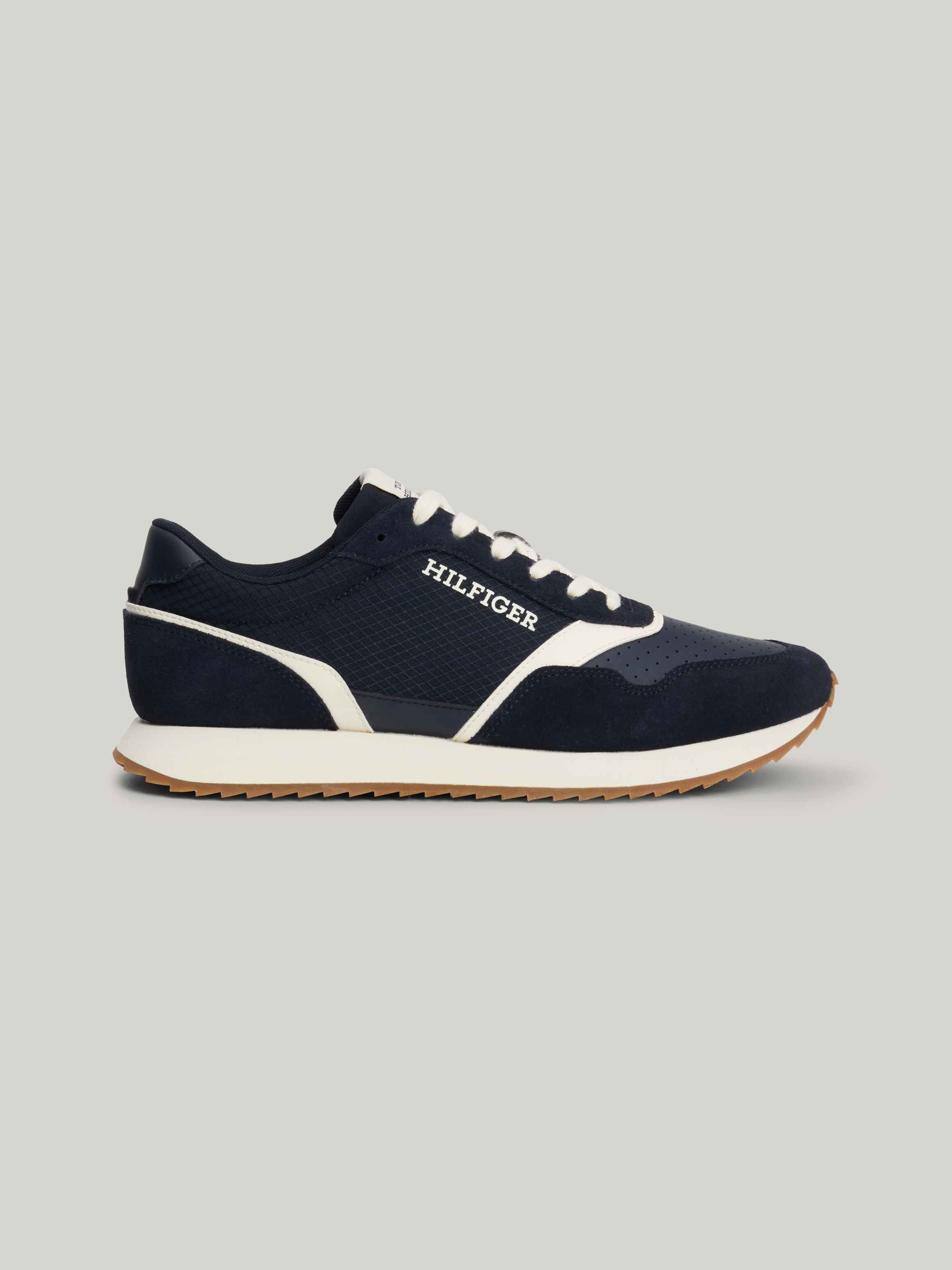 Leather Mixed Texture Runner Trainers | Tommy Hilfiger