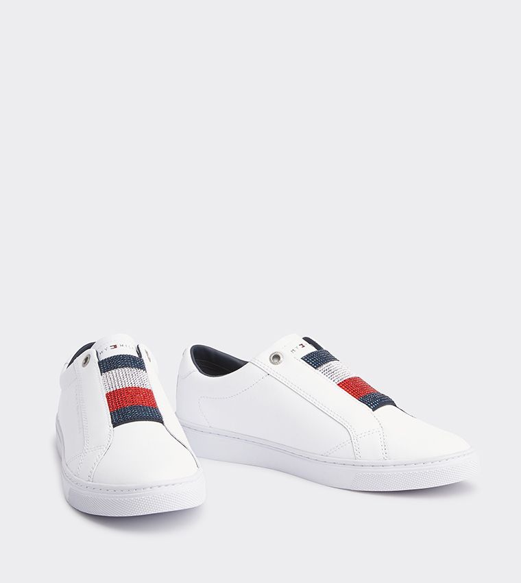 tommy hilfiger glitter slip on trainers