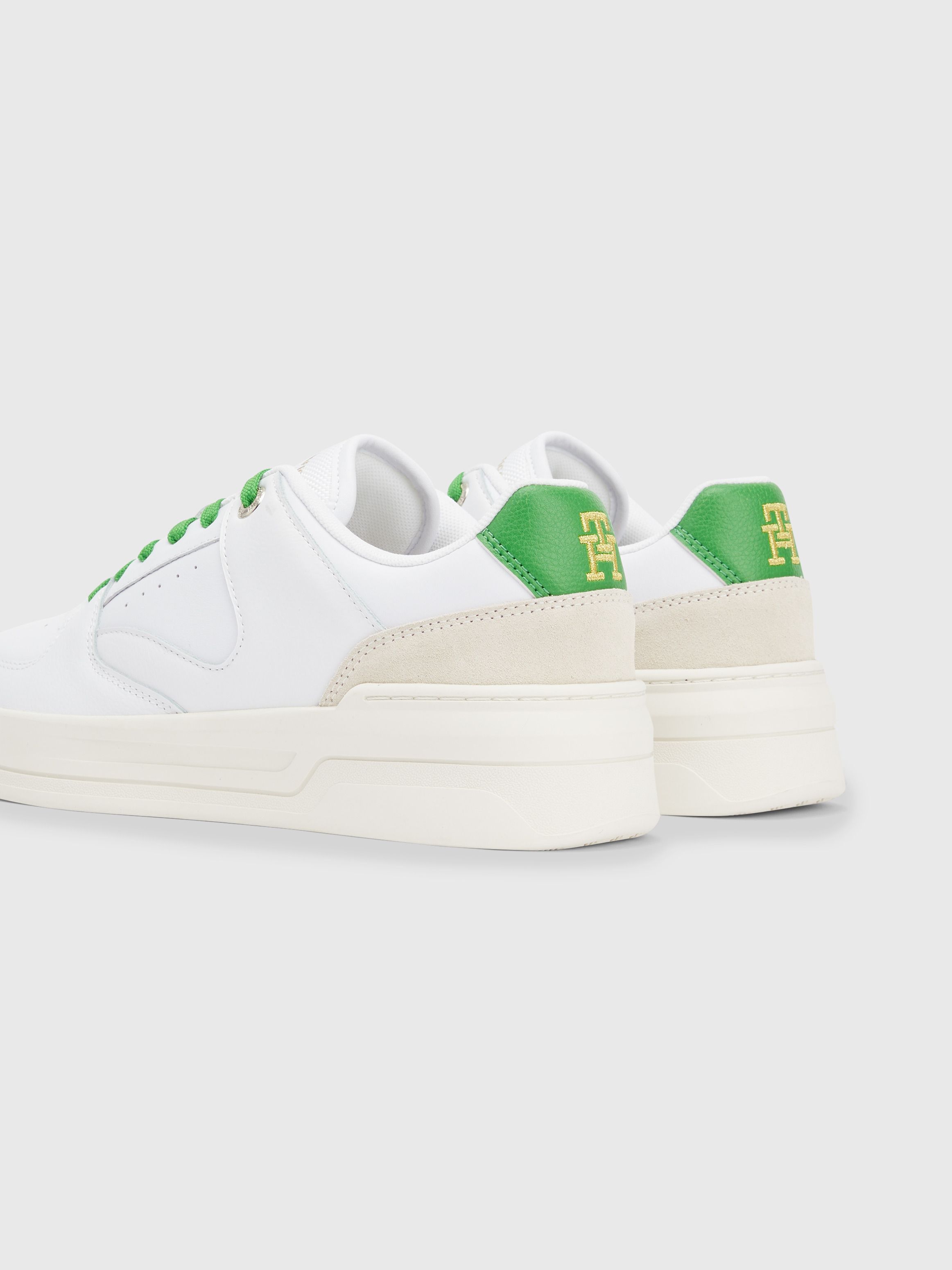 Leather Monogram Basketball Trainers Tommy Hilfiger