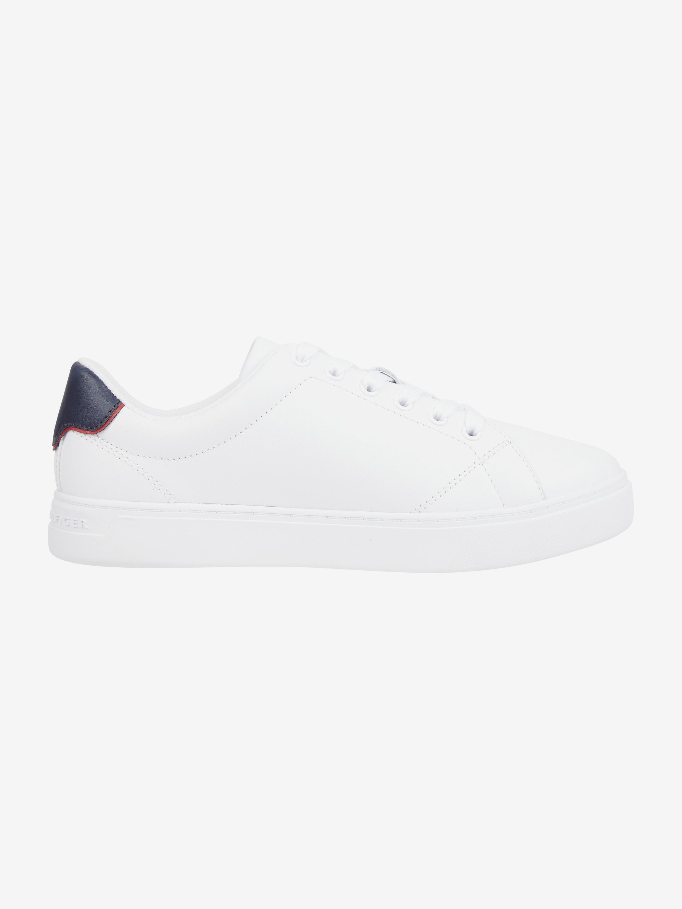 Elevated Essential Leather Court Trainers | Tommy Hilfiger